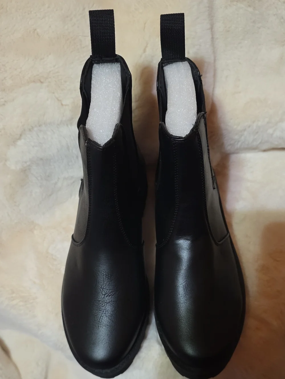 Black Chelsea Platform Ankle Boots